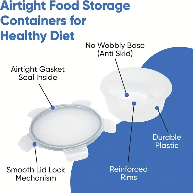 Leakproof Food Storage Containers Set – BPA-Free Stackable Meal Prep Boxes — view 6 of home & kitchen