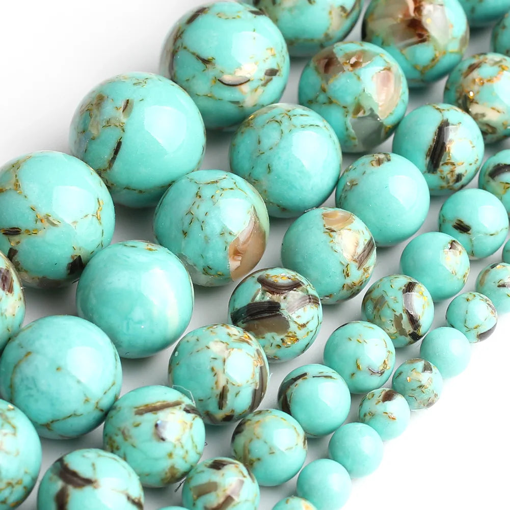 Pearl & Yooperlite Fire Sodalite Beads 15" — 8mm Glow Stone Strand for DIY Jewelry