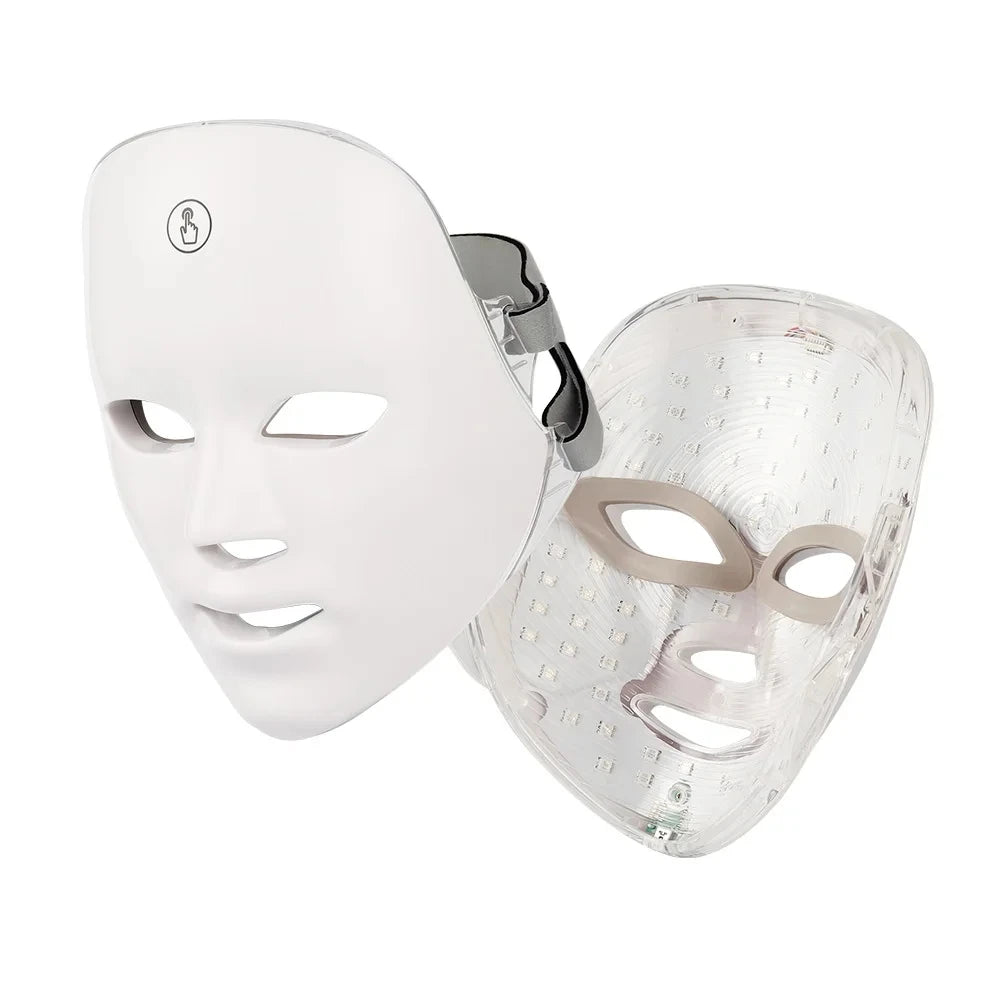 Rechargeable 7-Color LED Face Mask – Light Therapy Facial Care Tool