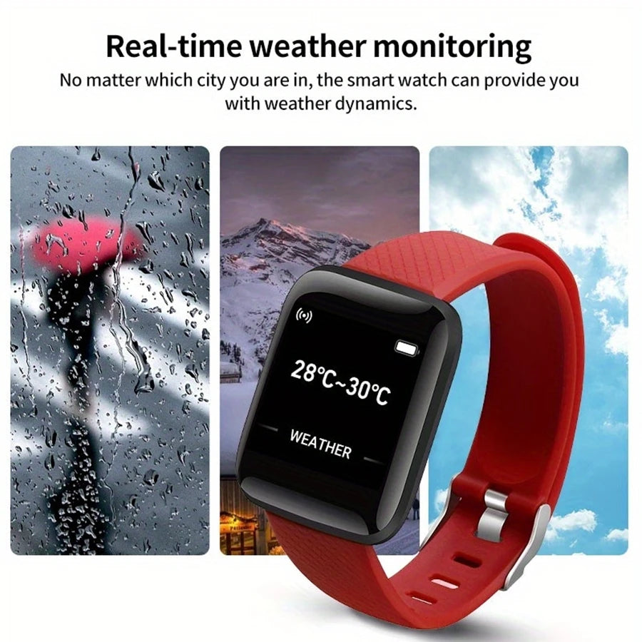 Unisex Smart Watch — Fitness Monitor Bluetooth Bracelet Smartwatch Birthday Gift — view 5 of smart watches