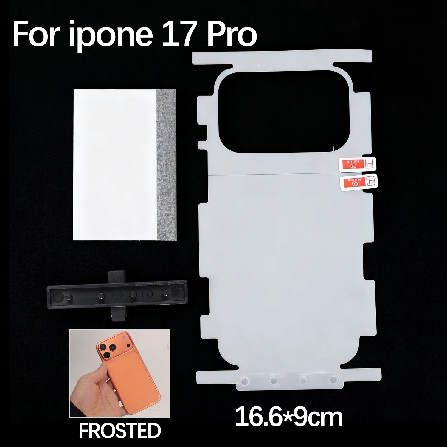 Border Hydrogel Film for iPhone 17 Pro Max / 17 Air HD Side Frame Wrap — view 11 of screen protectors