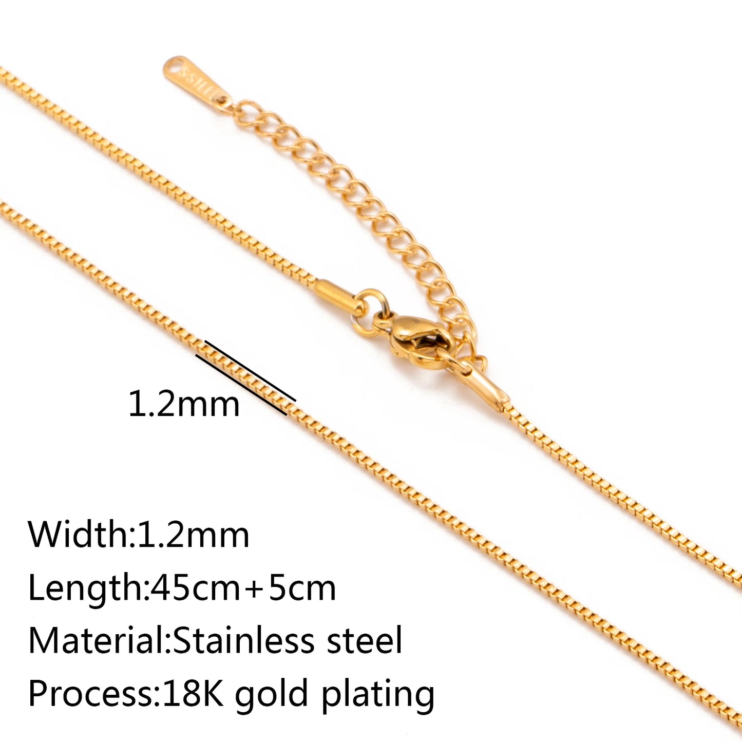Unisex 5pc 18K Gold Cuba Cross Chain Necklace Set — PVD Plated Steel Jewelry — view 17 of jewelry