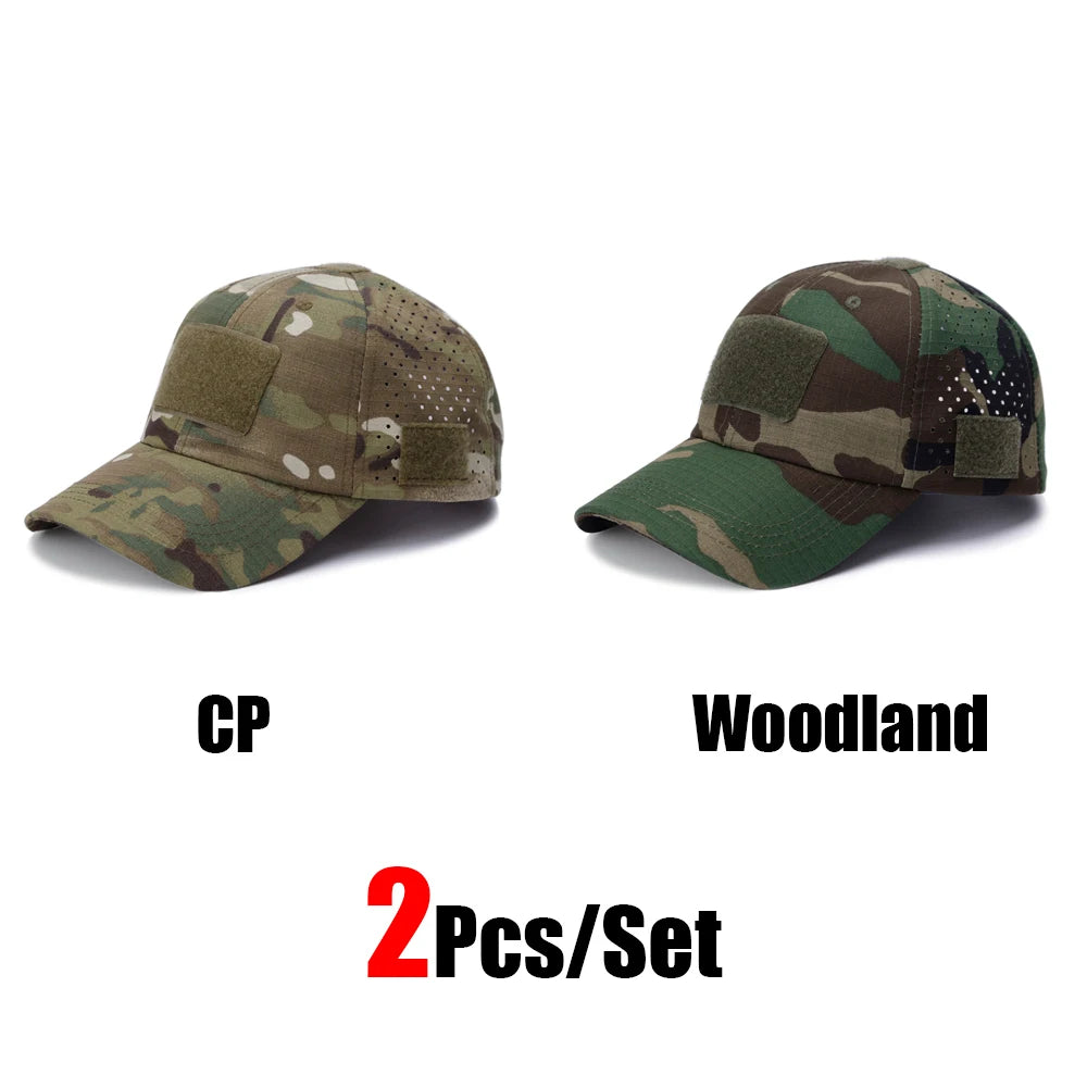Camouflage Baseball Cap Outdoor — Tactical Sun Protection Hunting Hiking Fishing Men's Hat