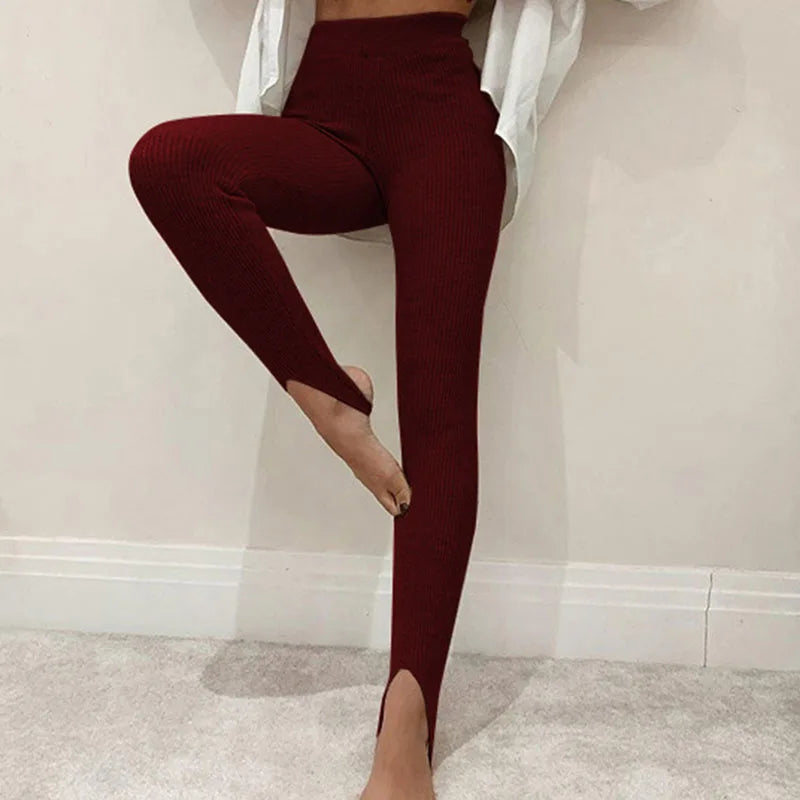 Speckled Seamless Workout Leggings — High-Waisted Soft-Knit Tights for Women — view 9 of sports & fitness