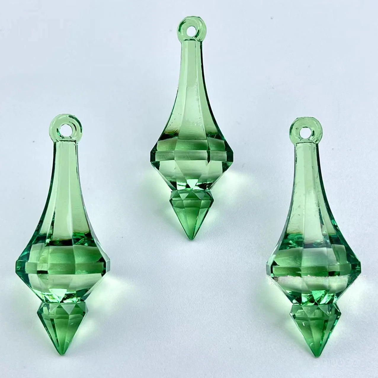 Home Decor Acrylic Pointed Drop Chandelier Beads — 20 Pcs Colorful DIY Pendants for Weddings & Parties — view 8 of home decor