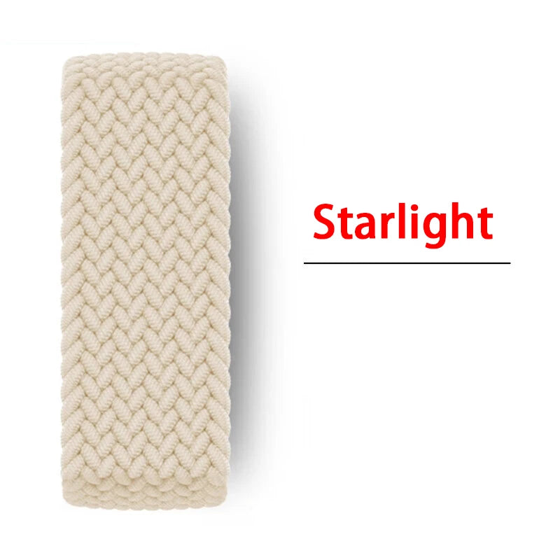 Braided Solo Loop Band for Apple Watch — Stretch Nylon Strap 38/40/41/42/44/45/46/49mm — view 6 of watch straps