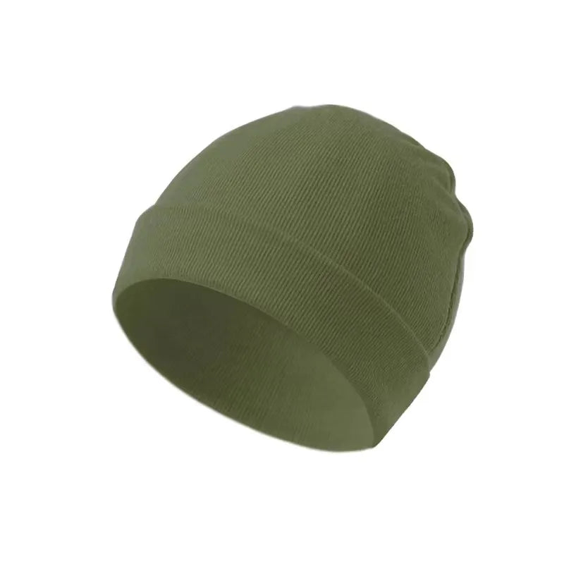 Newborn 100% Cotton Soft Bonnet Cap - Unisex Solid-Color Baby Beanie — view 9 of baby hats