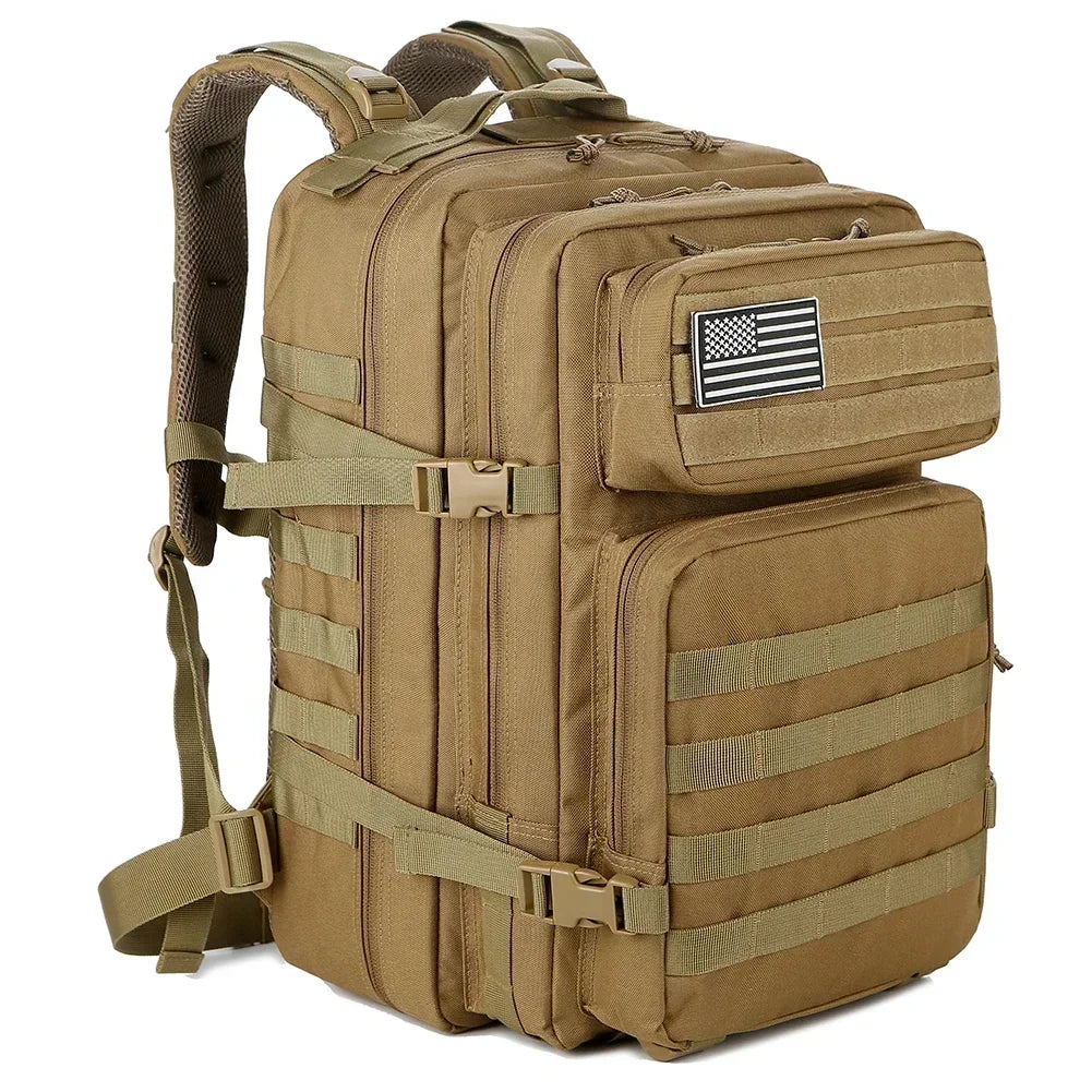 45L Tactical Military-Style Backpack — MOLLE Webbing for EDC & 3-Day Use — view 7 of outdoor sports