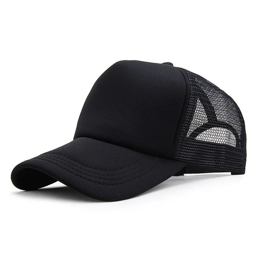 Unisex Plain Mesh Baseball Cap - Classic Snapback Trucker for Everyday Wear — view 1 of baseball caps