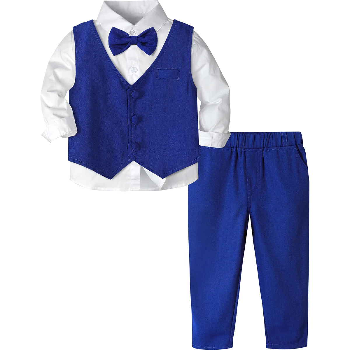 Baby Boy Wedding & Baptism Suit – 3-Piece Gentleman Outfit for Special Occasions