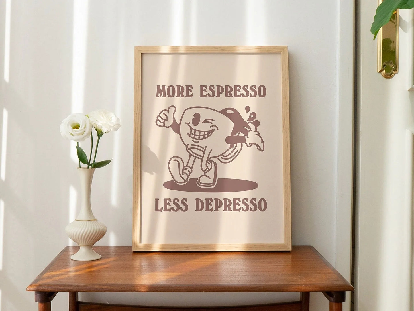 Spaghetti &amp; Espresso Cat Canvas Poster &mdash; Retro Kitchen Wall Art for Caf&eacute; &amp; Home — view 18 of wall art & prints
