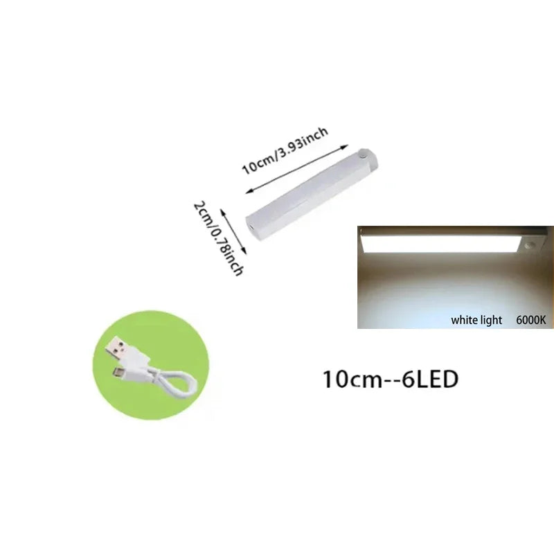 Under-Cabinet Kitchen Light &mdash; Motion Sensor USB Rechargeable Magnetic Strip for Wardrobe &amp; Cupboards — view 12 of led &amp; smart lighting