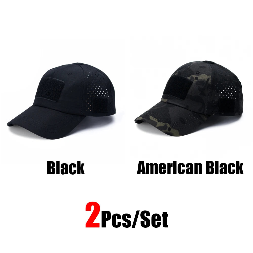 Camouflage Baseball Cap Outdoor — Tactical Sun Protection Hunting Hiking Fishing Men's Hat