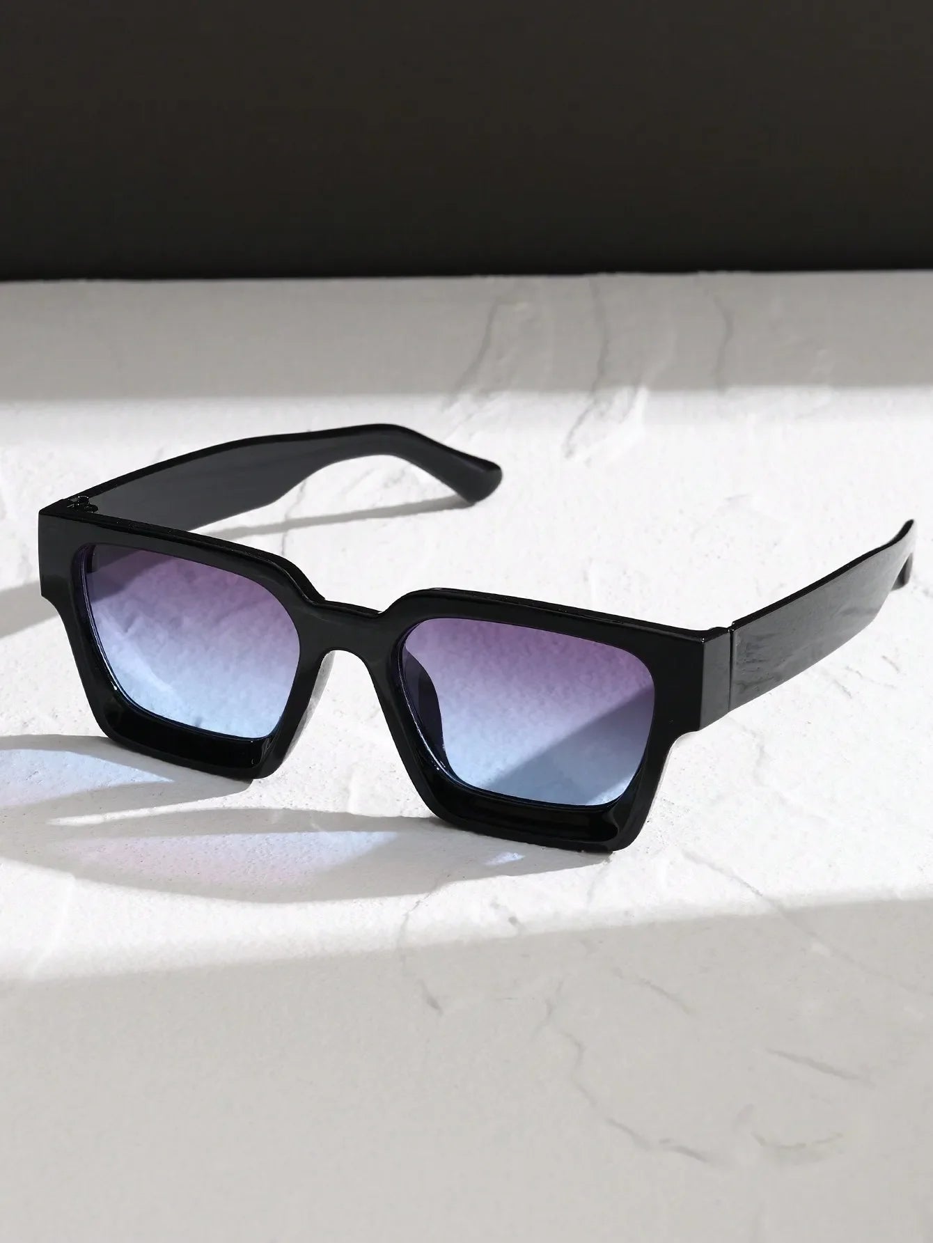 Square Sunglasses Bundle 1/2-Pack — Classic Fashion Plastic Frame Daily Shades Set Eyewear — view 3 of sunglasses