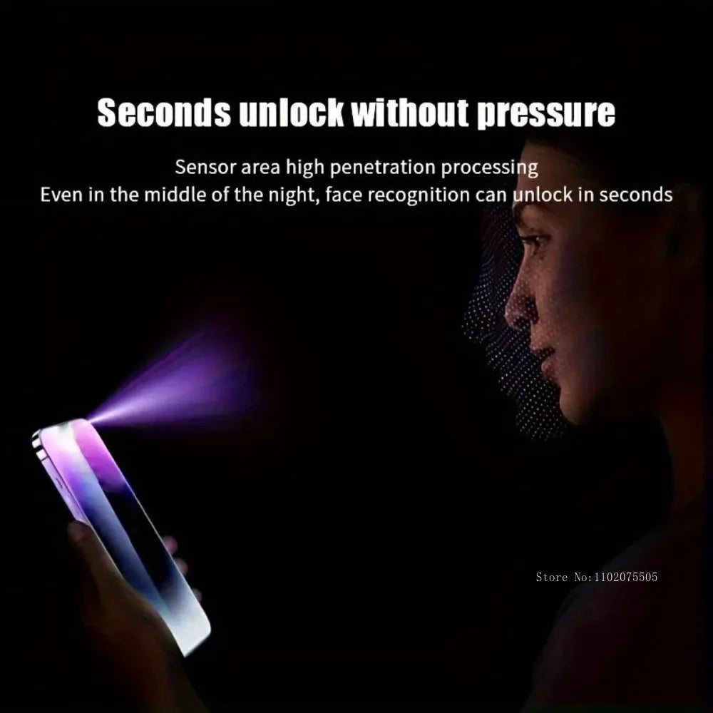 3Pcs Privacy Tempered Glass for iPhone 16 Pro Max/16E/13/11/12 Mini One-Second Install — view 6 of screen protectors