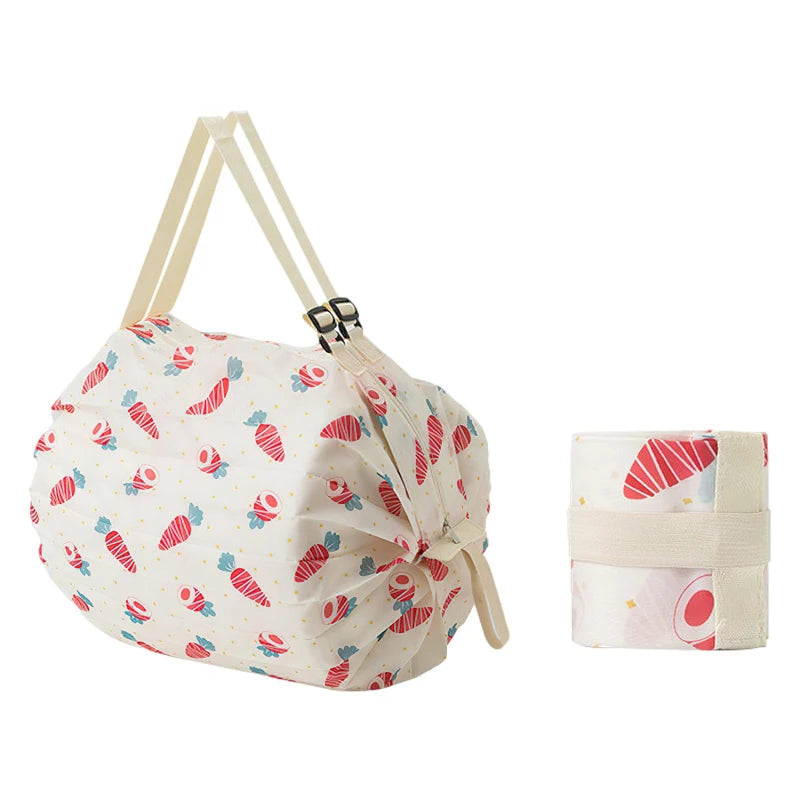 Foldable Waterproof Travel Bag - Portable Beach & Grocery Shopping Tote — view 10 of shopping bags