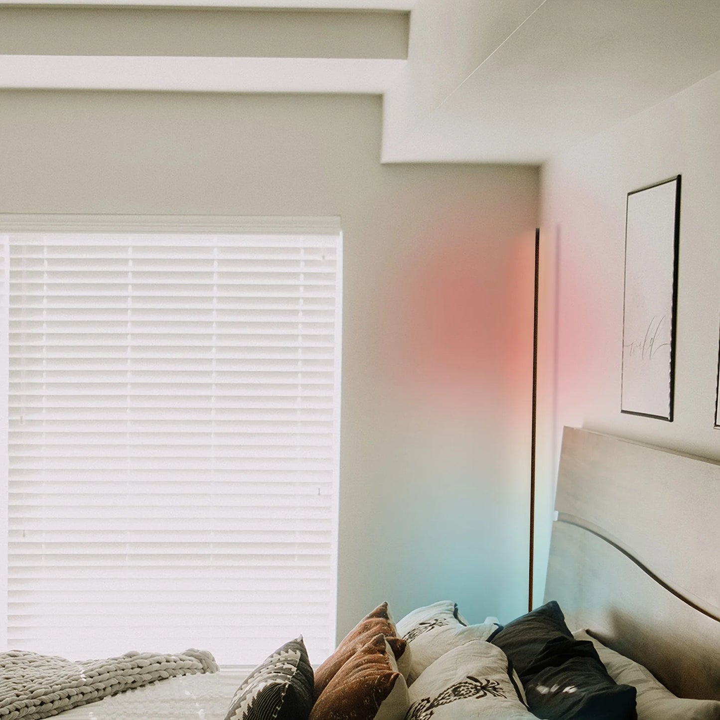 60-Inch RGB LED Corner Floor Lamp &mdash; Smart Color-Changing Light for Living Room, Bedroom &amp; Game Room — view 5 of led &amp; smart lighting