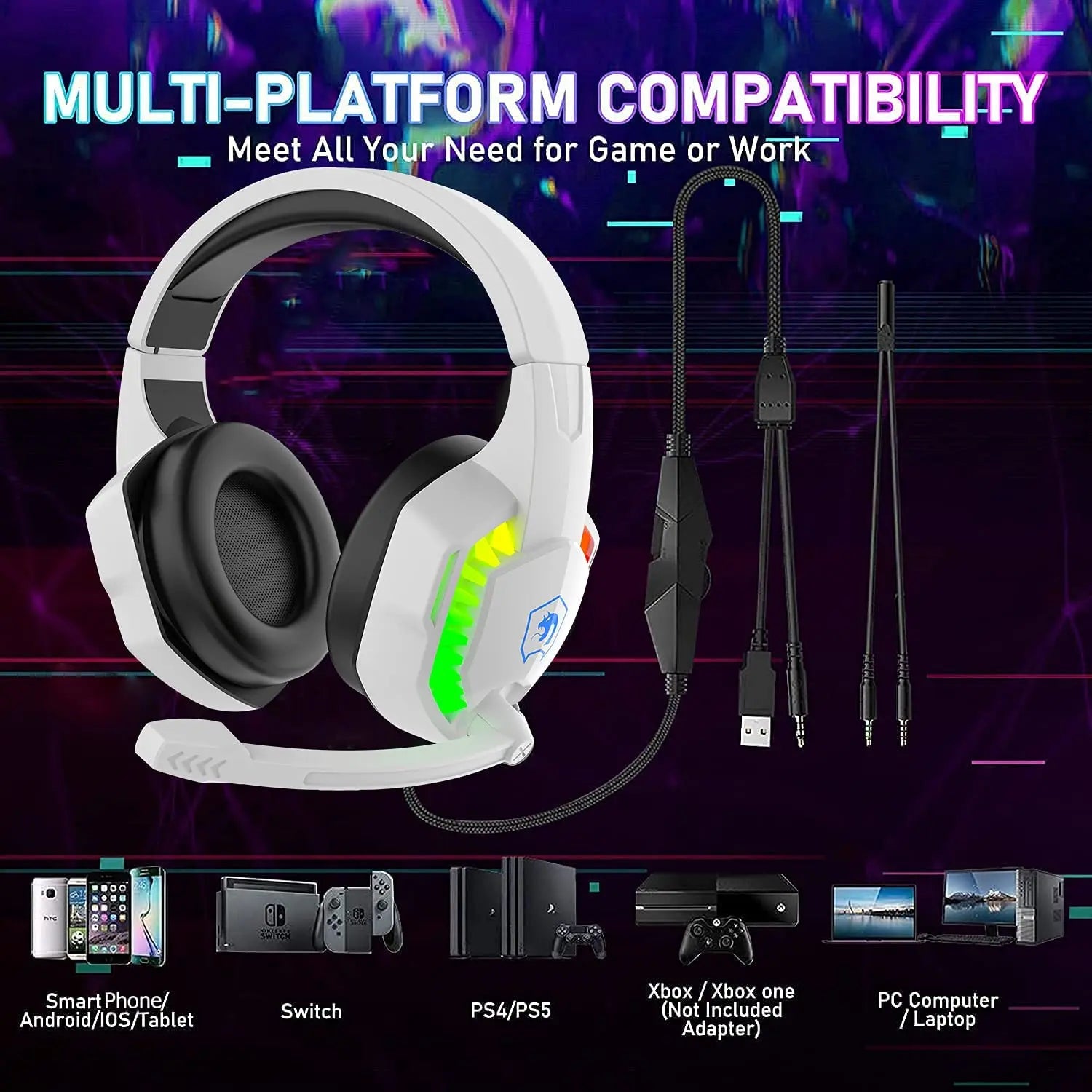 5-in-1 Wired RGB Backlit Gaming Keyboard & Mouse Combo — product photo 6