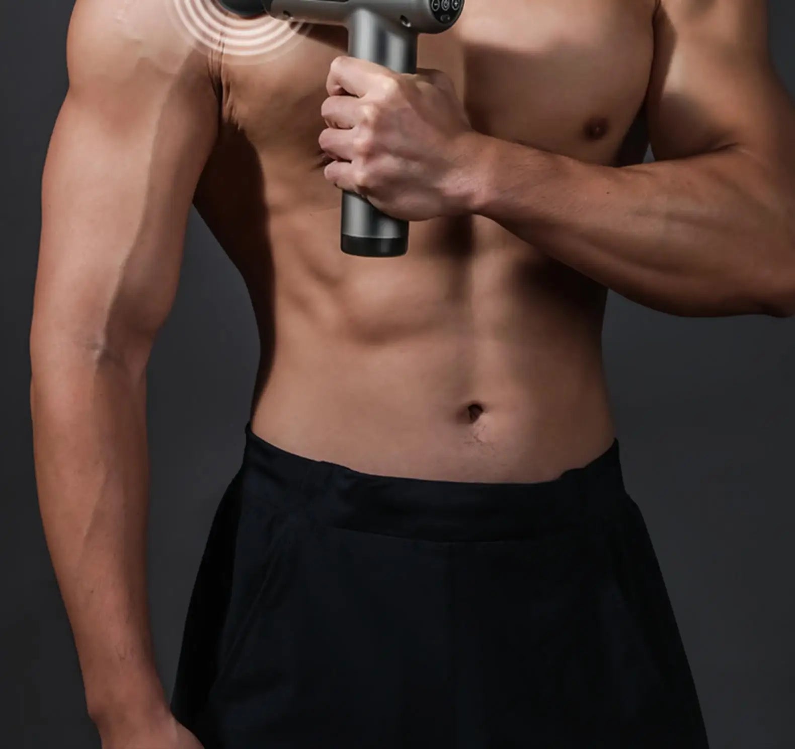 Fascia Massage Gun – Deep Muscle Relief, LED Touch Screen, 8 Heads — view 6 of sports & fitness
