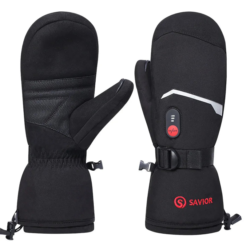 Savior Heat Heated Ski Mittens Winter — Rechargeable Battery Heated Gloves for Men & Women — view 8 of gloves