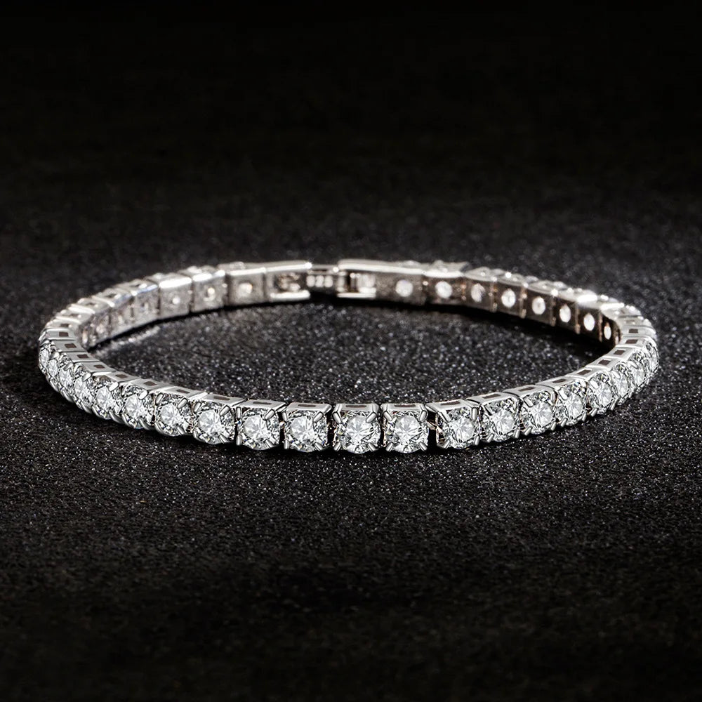 Lihong Women's S925 Sterling Silver Tennis Bracelet — Zirconia Fashion Jewelry — view 3 of jewelry