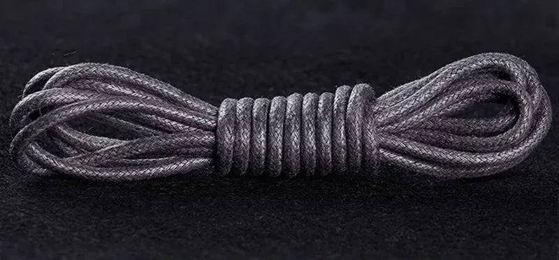 Waxed Leather Shoelaces — Waterproof Round Boot & Dress-Shoe Laces — view 17 of shoe accessories