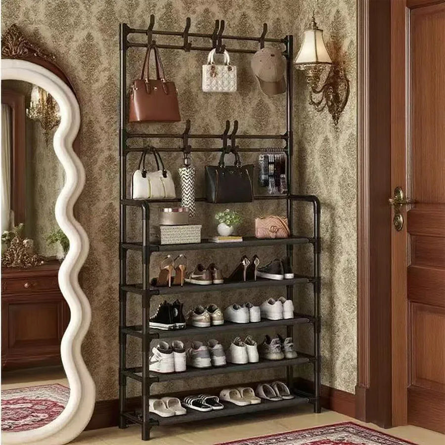 Multi-Functional Entryway Shoe Rack – Large Capacity Multi-Layer Organizer for Shoes & Bags — view 6 of shoes & footwear