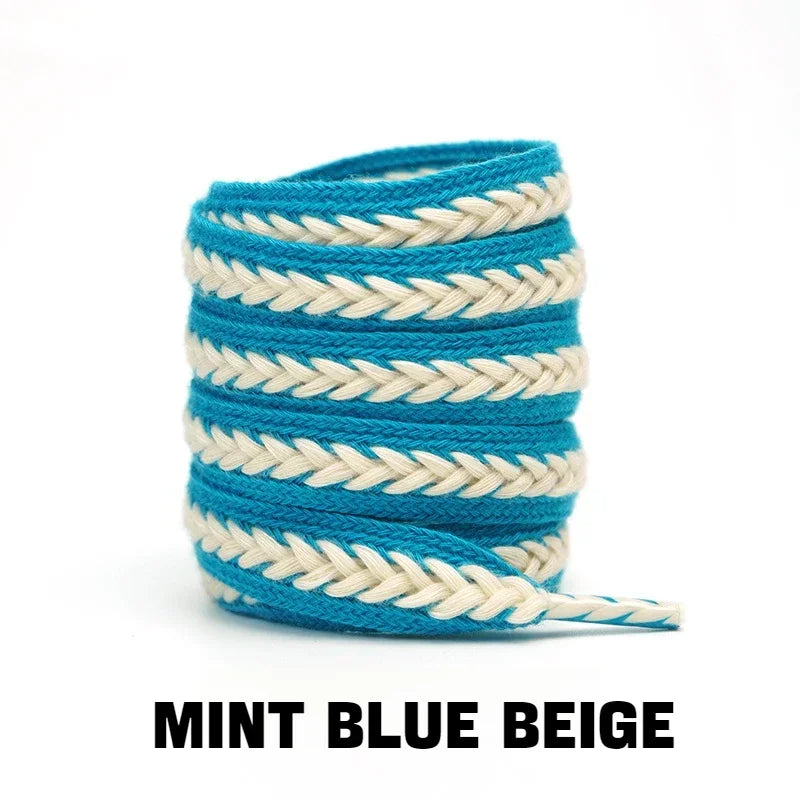 Wheat Cotton Shoelaces — Wide Premium Sneaker Laces (1 Pair) — view 16 of shoe accessories