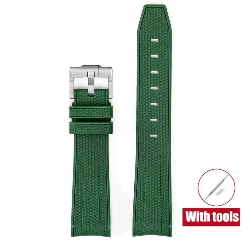 MoonSwatch Diving Strap — 20mm Curved-End Rubber Watch Band for Omega x Swatch