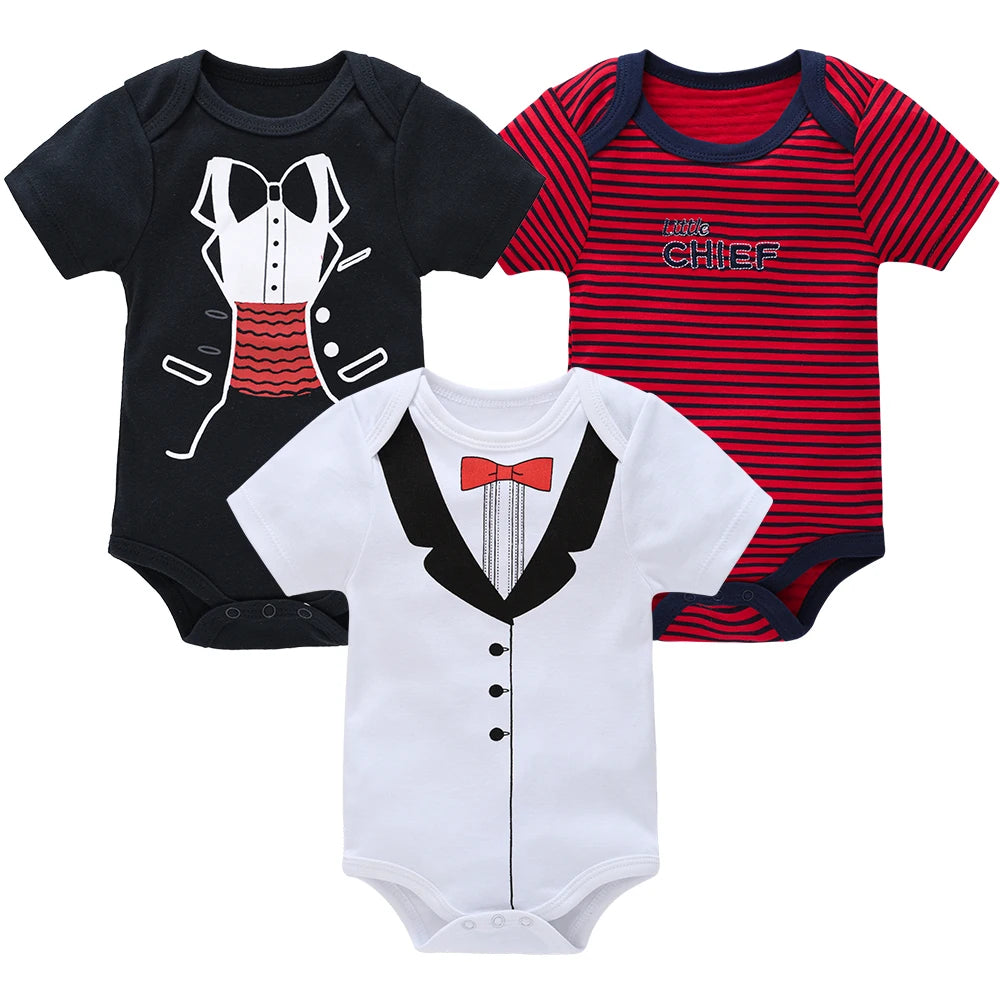 Baby Girls Cotton Bodysuit 3 & 6 Pack - Short Sleeve Newborn Onesies — view 4 of baby bodysuits