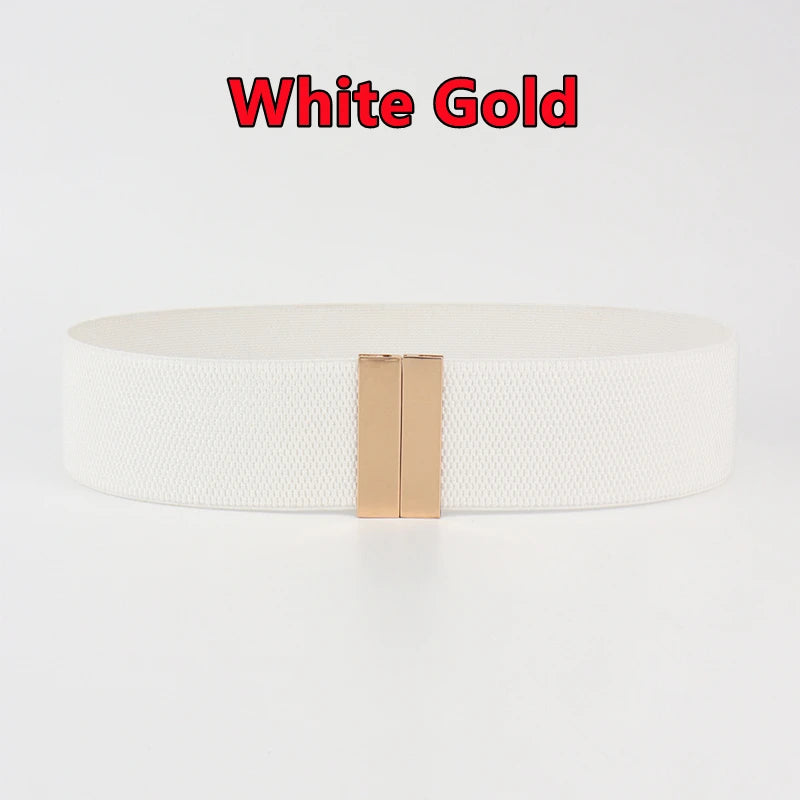 Belts Wide Elastic Women's Waist Belt — Cinch Coat & Dress Belt with Buckle