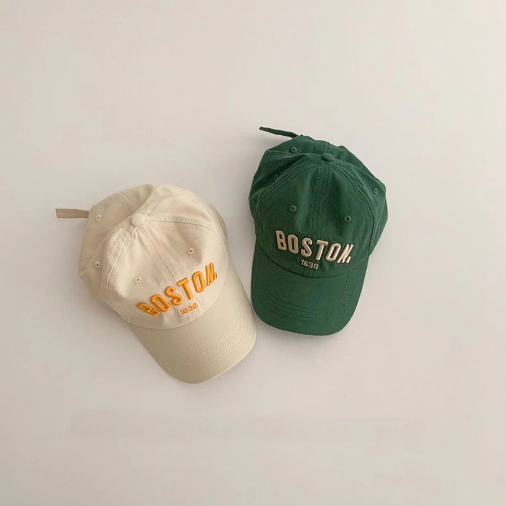 Kids Embroidered Letters Baseball Cap - Korean-Style Varsity Cap for Boys & Girls — view 6 of kids baseball caps