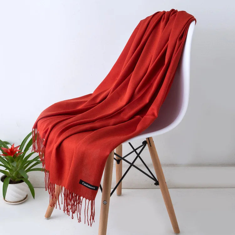 Pashmina Scarf Gray Collection — Soft Cashmere-Feel 24 Shades Travel Office Women's Wrap