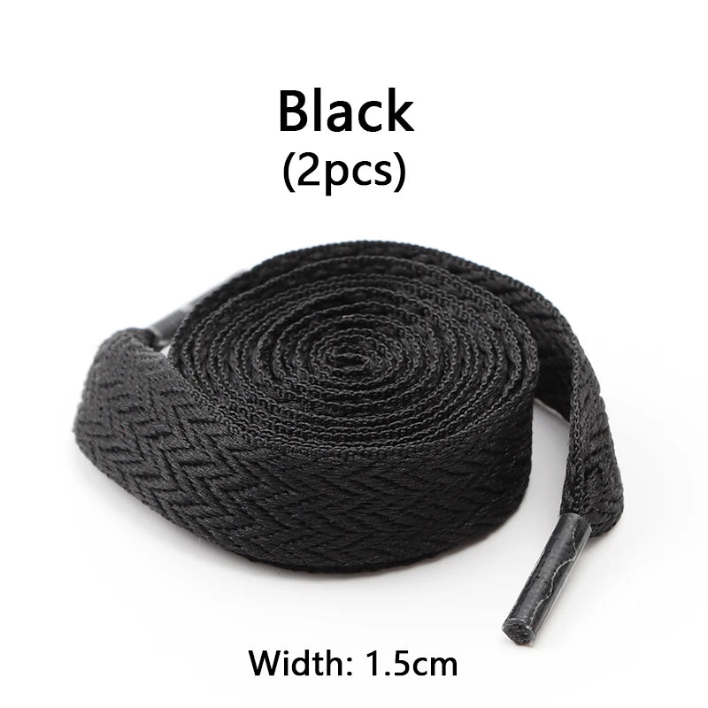Designer-Look Flat Shoelaces — Chevron Pattern Sneaker Laces