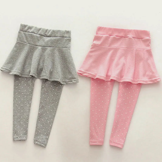 Girls Skirt Pants Skirt-pants Children Kids Trousers Leggings Pants Cotton Legging with Skirt Autumn Winter