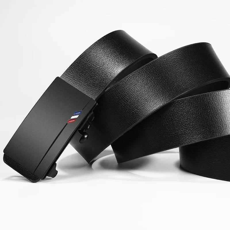 Belts Luxury-inspired Men's Genuine Leather Belt — Automatic Buckle Luxury — view 6 of belts