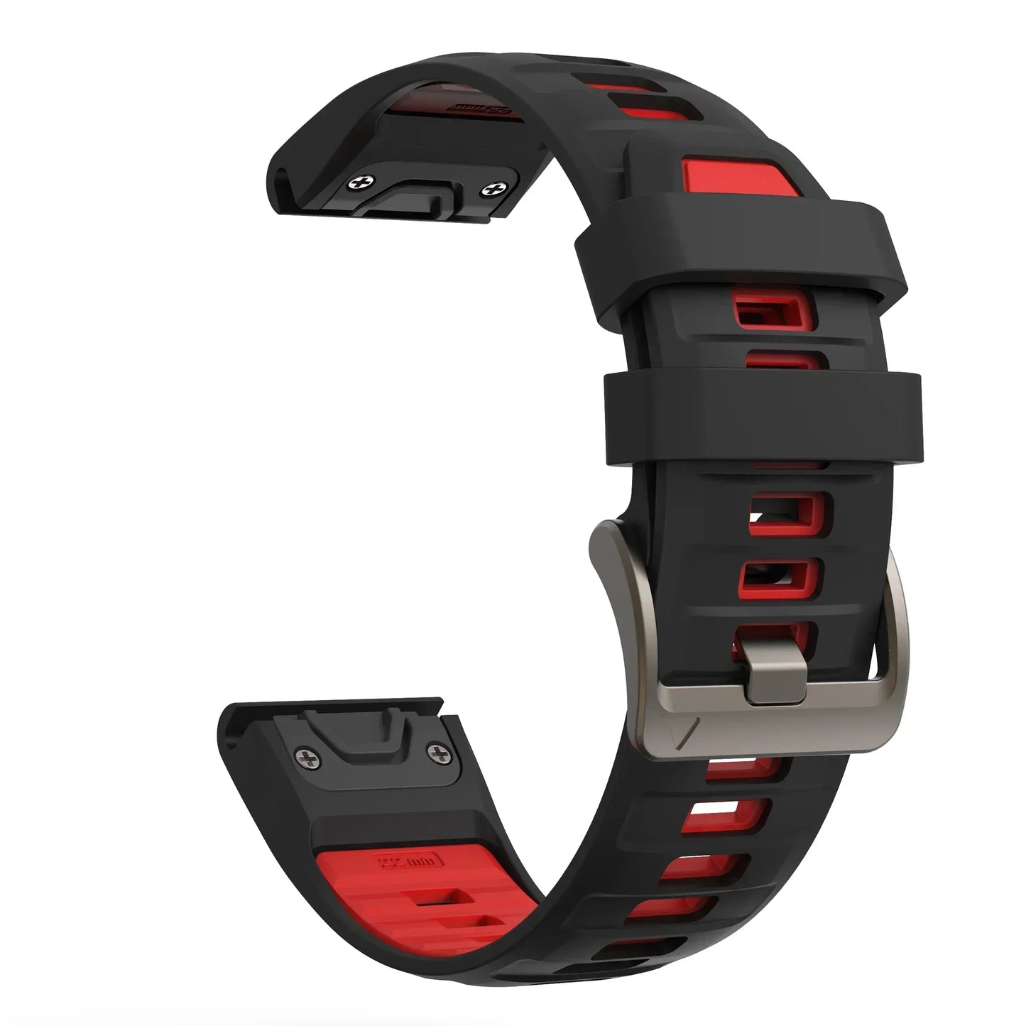 QuickFit Watch Band for Garmin Fenix 8/7/6/5/Epix Pro — 22/26mm Silicone Sport Strap — view 7 of watch straps