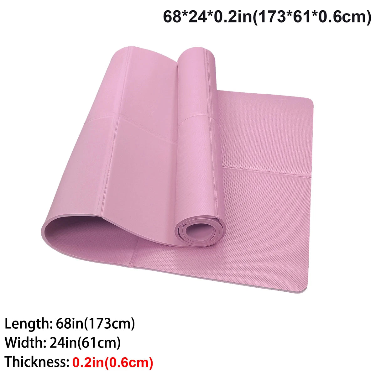 Foldable Yoga Mat Eco Friendly EVA Folding Travel Fitness Exercise Mat 3mm/4mm/6mm Thicknesses for Yoga Pilates & Floor Workouts — view 8 of product