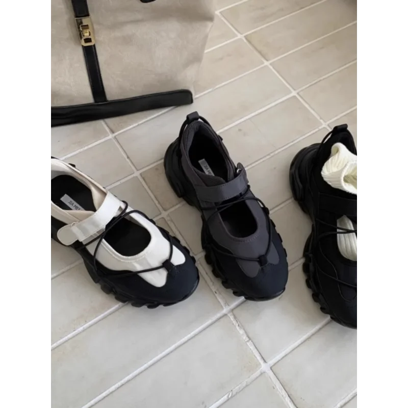 Flats & Ballet — Sporty Mary Jane Flats, Height-Boost Casual Walking Shoes — view 2 of flats & ballet