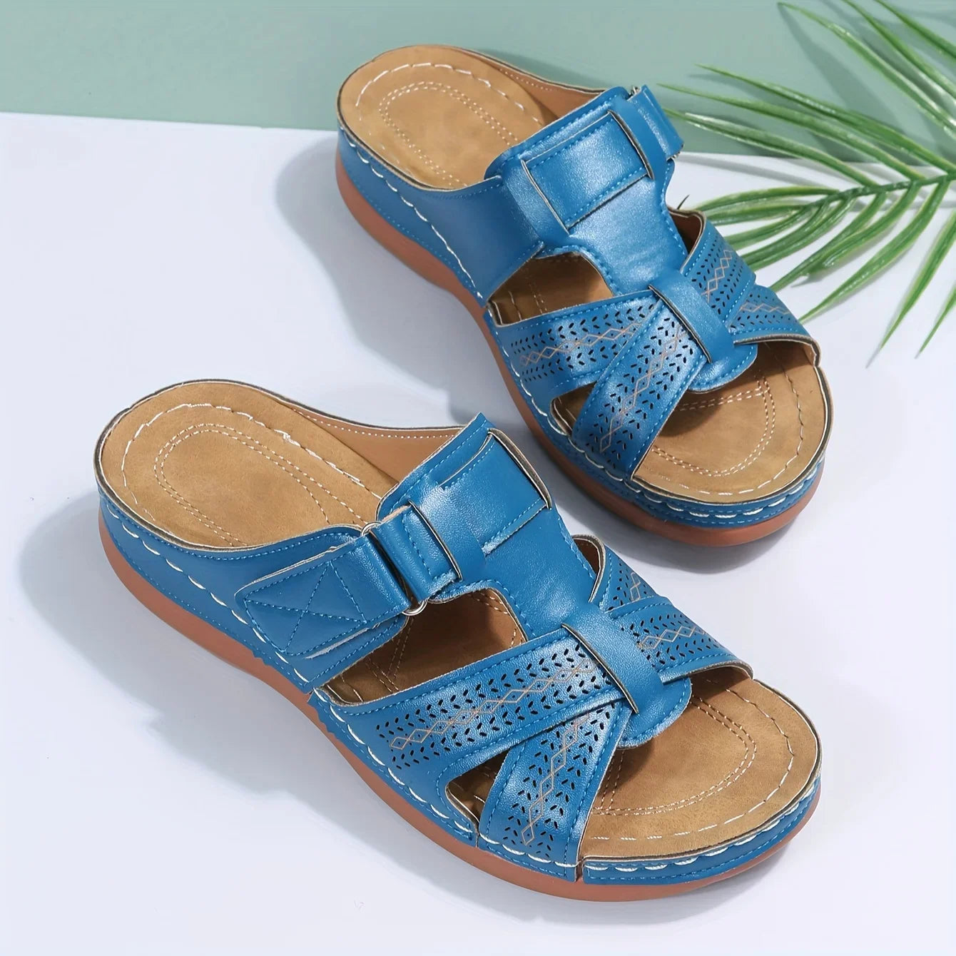Summer Sandals Striped Fisherman — Arch-Support Closed-Toe Slides (2026 Trend) — view 6 of summer sandals