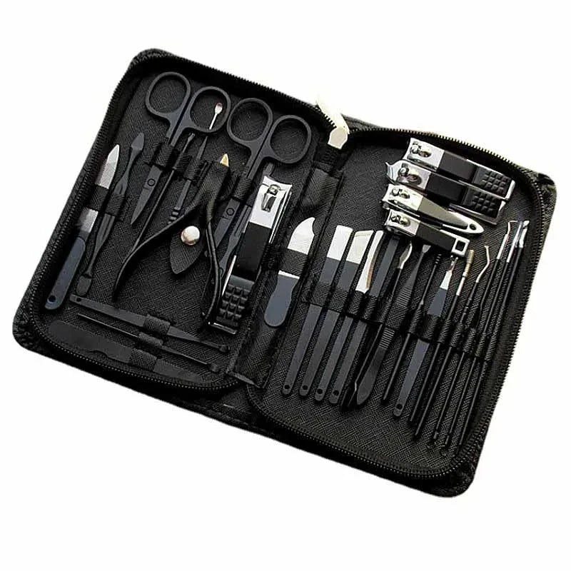 30PCS Nail Clipper Set – High-Quality Steel Manicure & Pedicure Kit with Nail Scissors and Grooming Tools