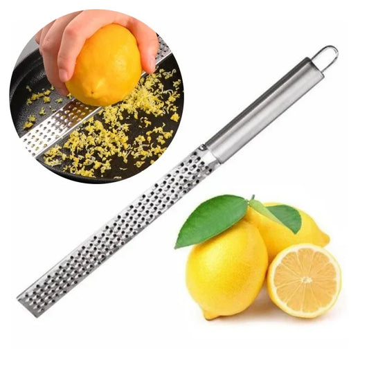 Handheld Stainless Steel Grater — Cheese, Garlic, Lemon Zester & Ginger Grinder — view 1 of kitchen gadgets