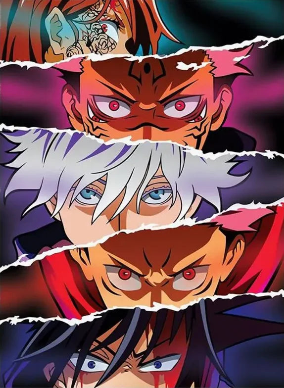 Jujutsu Kaisen Retro Canvas Poster — Japan Anime Wall Art for Game Room & Home — view 14 of wall art & prints