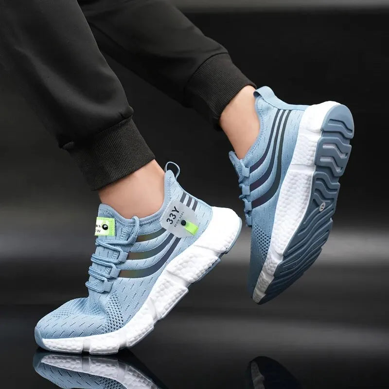 Men's Mesh Sport Sneakers — Breathable Lightweight Outdoor Running Trainers — view 2 of sneakers