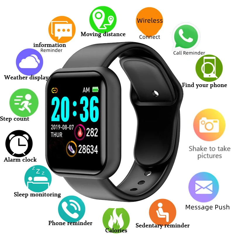 D13 Multifunctional Smart Watch — Bluetooth Music Fitness Sports Smartwatch for Men & Women — view 1 of smart watches
