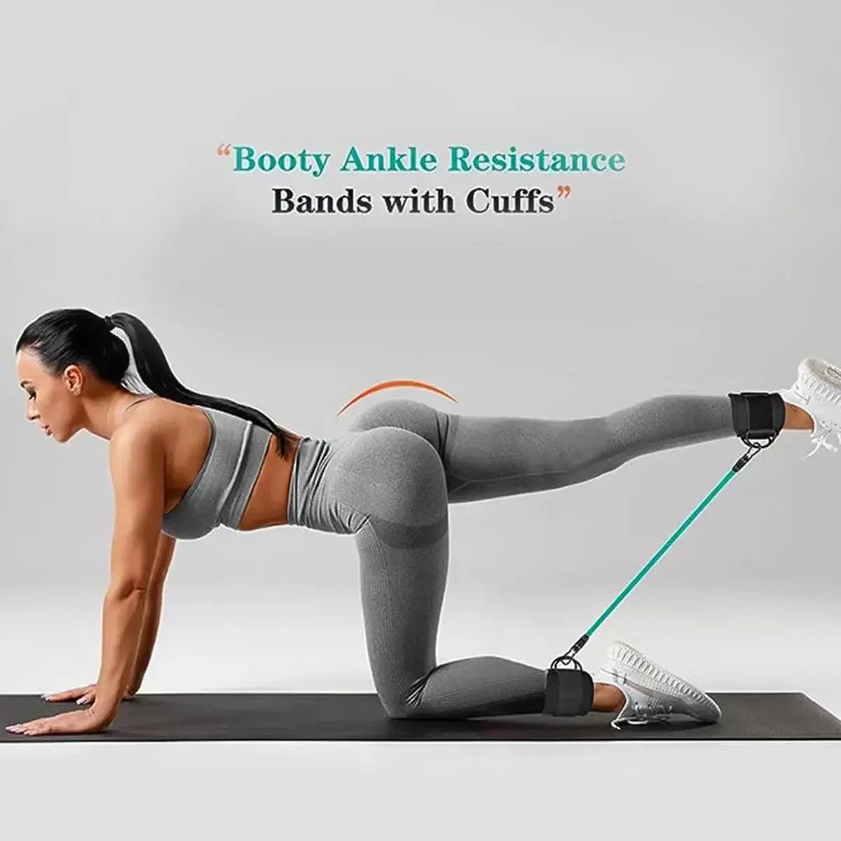 Resistance Bands — Ankle Strap Yoga Set, Elastic Fitness Loop Bands — view 5 of sports & fitness