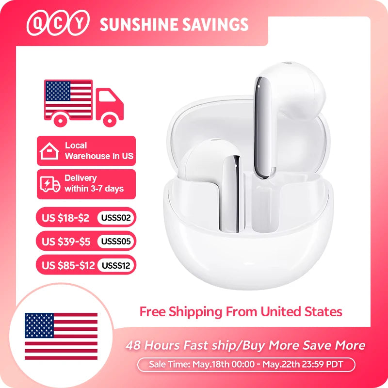 QCY HT10 AilyBuds Pro+ active noise cancelling Hi-Res LDAC wireless earbuds