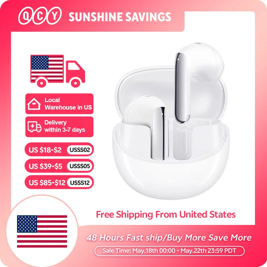 QCY HT10 AilyBuds Pro+ active noise cancelling Hi-Res LDAC wireless earbuds