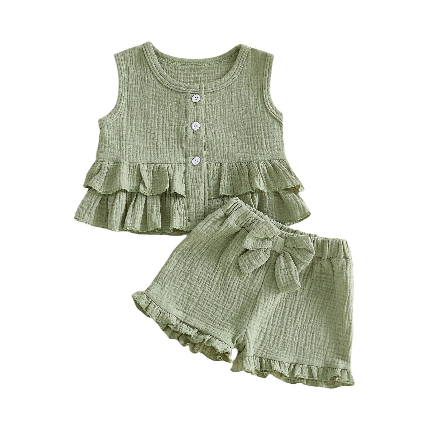 Baby Boys Solid T-Shirt & Shorts Set - 2-Piece Minimalist Basics Outfit — view 7 of baby outfits