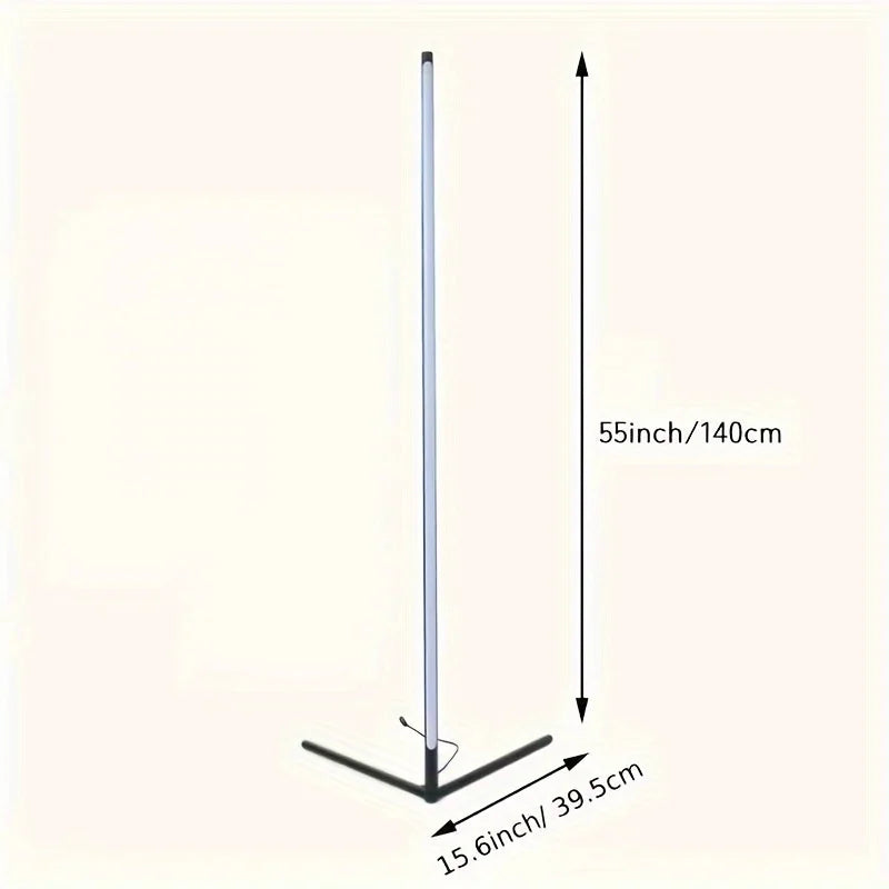 60-Inch RGB LED Corner Floor Lamp &mdash; Smart Color-Changing Light for Living Room, Bedroom &amp; Game Room — view 3 of led &amp; smart lighting